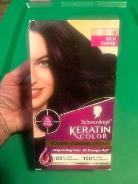 New! Schwarzkopf® KERATIN COLOR BOND ENFORCING SYSTEM in Rich Caviar